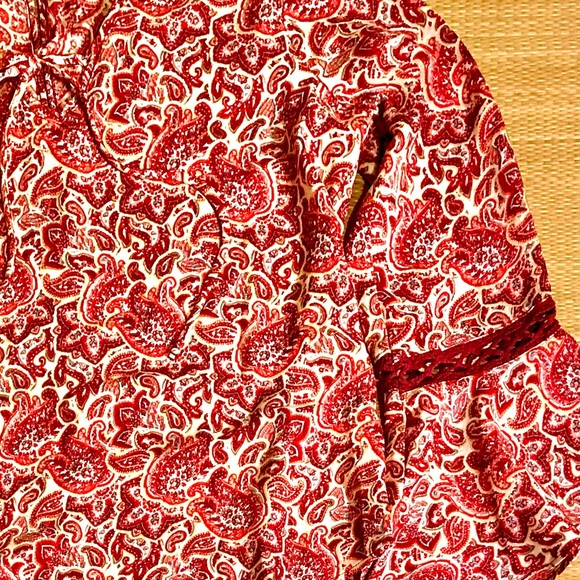 Hippie Rose Boho Bell Sleeve - Picture 3 of 7